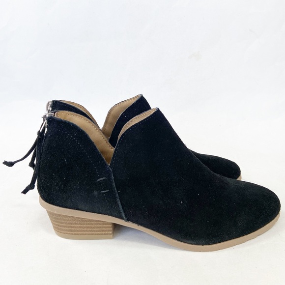 KENNETH COLE REACTION Women's Side Way Booties in Black Suede Size 6.5M New - Picture 4 of 10